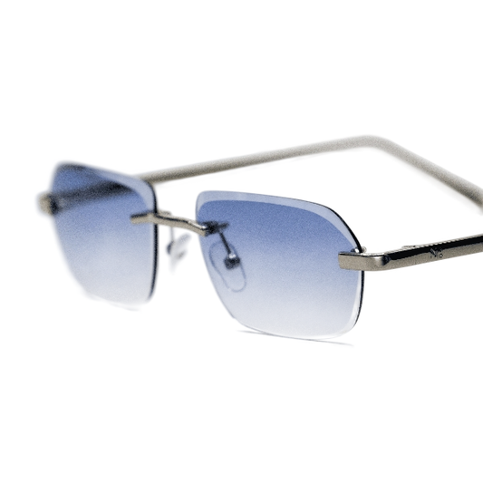 Silver OVO Blue Sunglasses