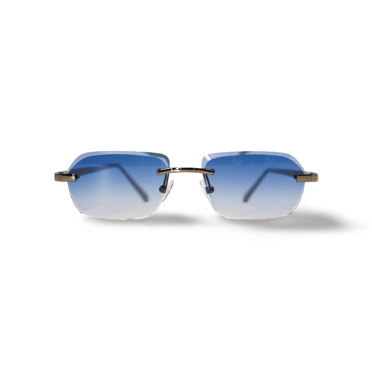 Silver OVO Blue Sunglasses