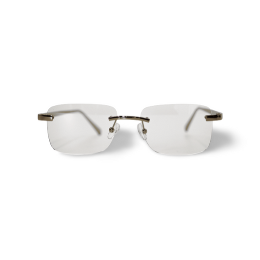 Silver Carré Transparent Sunglasses