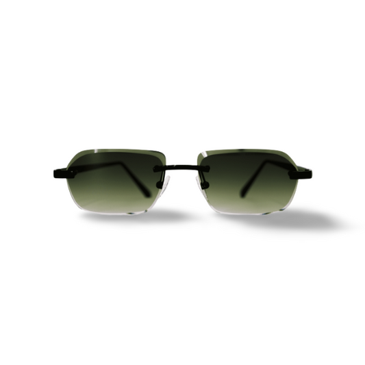 Black OVO Green Sunglasses