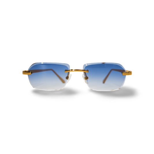 Gold OVO Blue Sunglasses