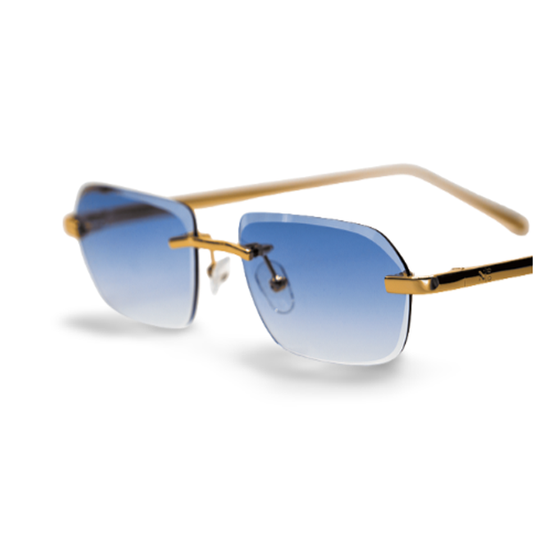 Gold OVO Blue Sunglasses