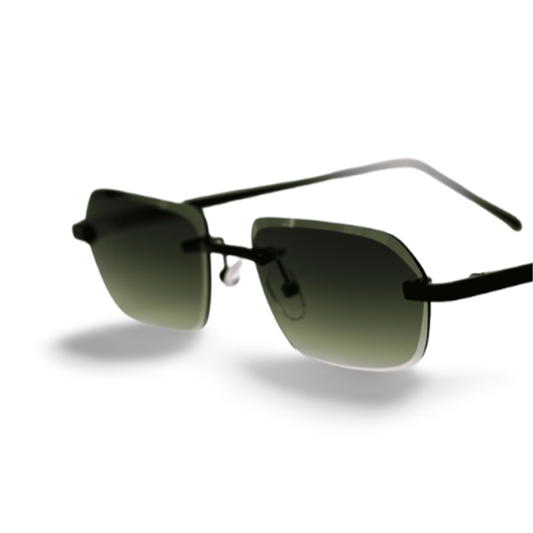 Black OVO Green Sunglasses