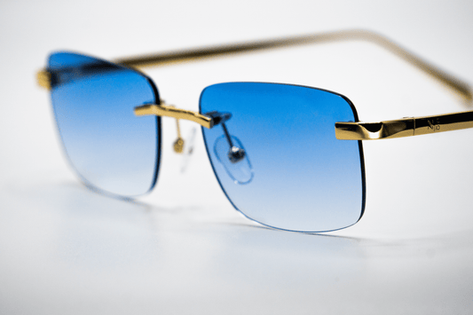 Gold Carré Blue Zonnebril