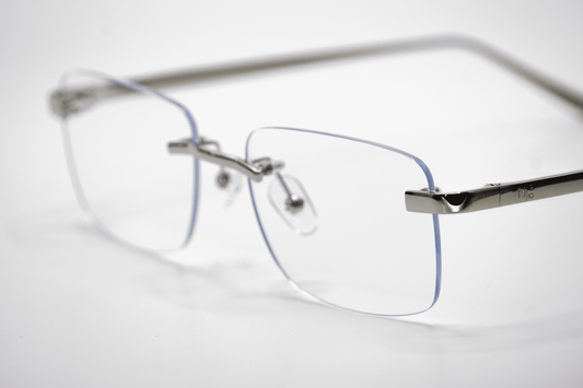 Silver Carré Transparent Sunglasses
