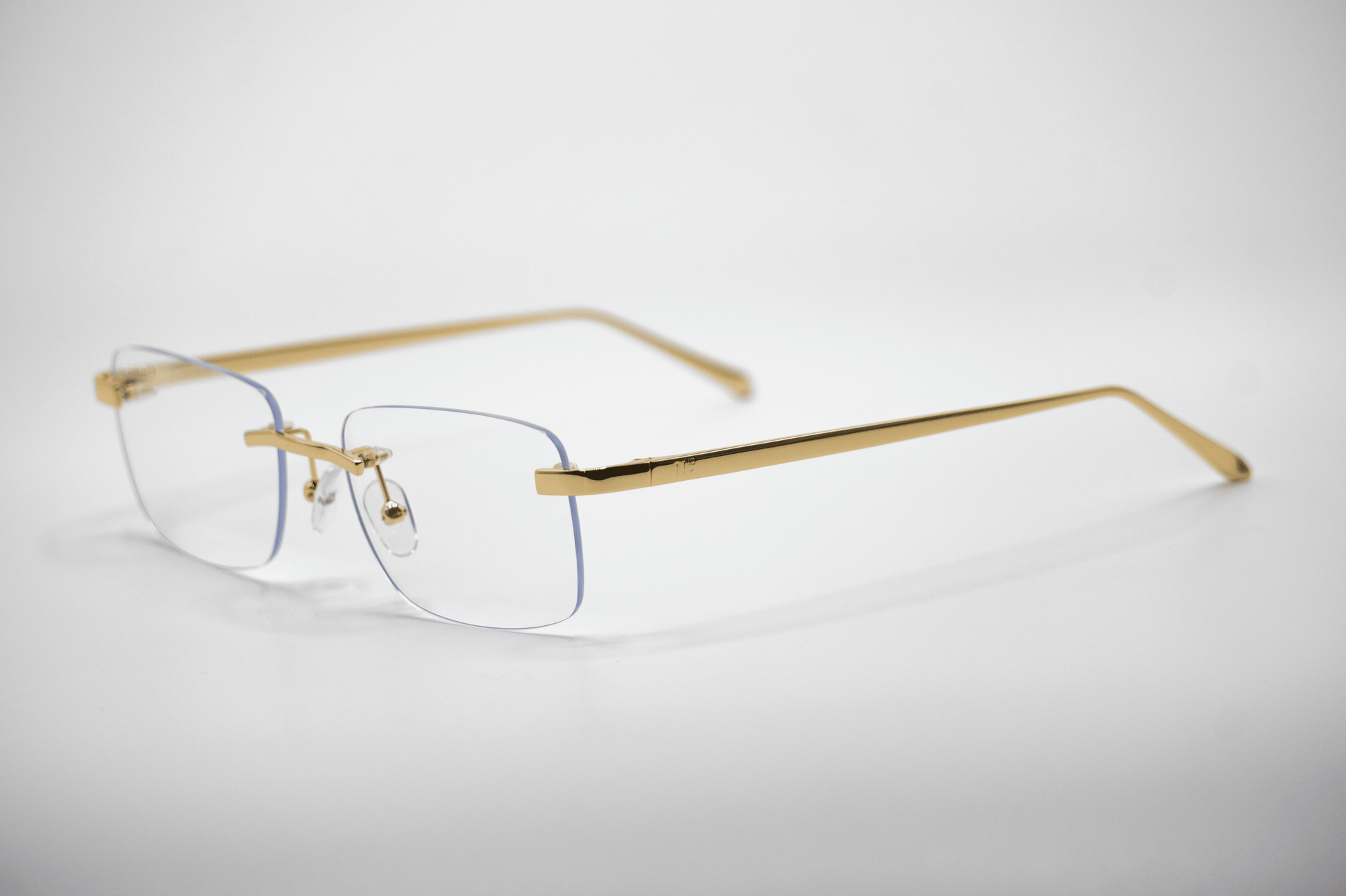 Gold Carré Transparent Zonnebril
