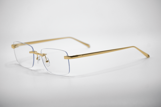 Gold Carré Transparent Zonnebril
