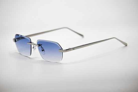 Silver OVO Blue Sunglasses