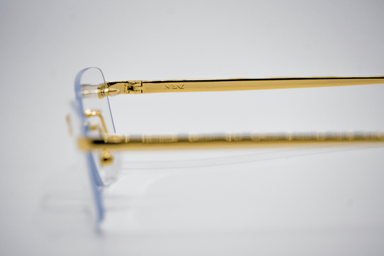 Gold Carré Transparent Zonnebril