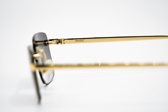 Gold Carré Black Sunglasses