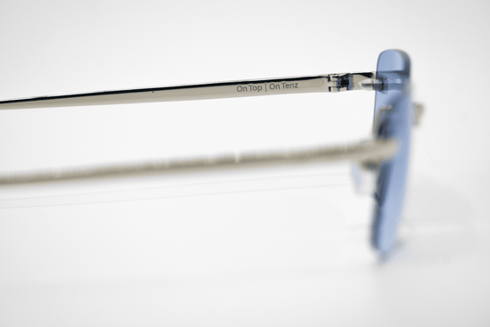 Silver Carré Blue Sonnenbrille